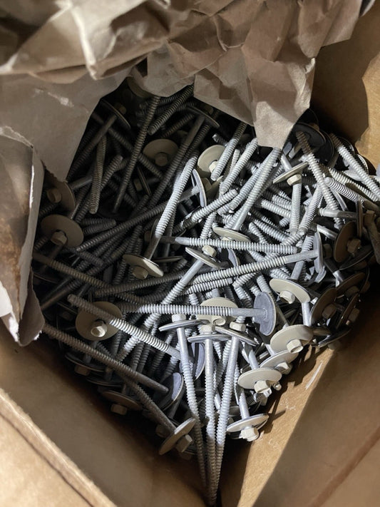 (10 PC LOT) K/S SURREY BEIGE 14 X 4 HHB 304SS W/X-18 SS WASHER *FREE SHIPPING*