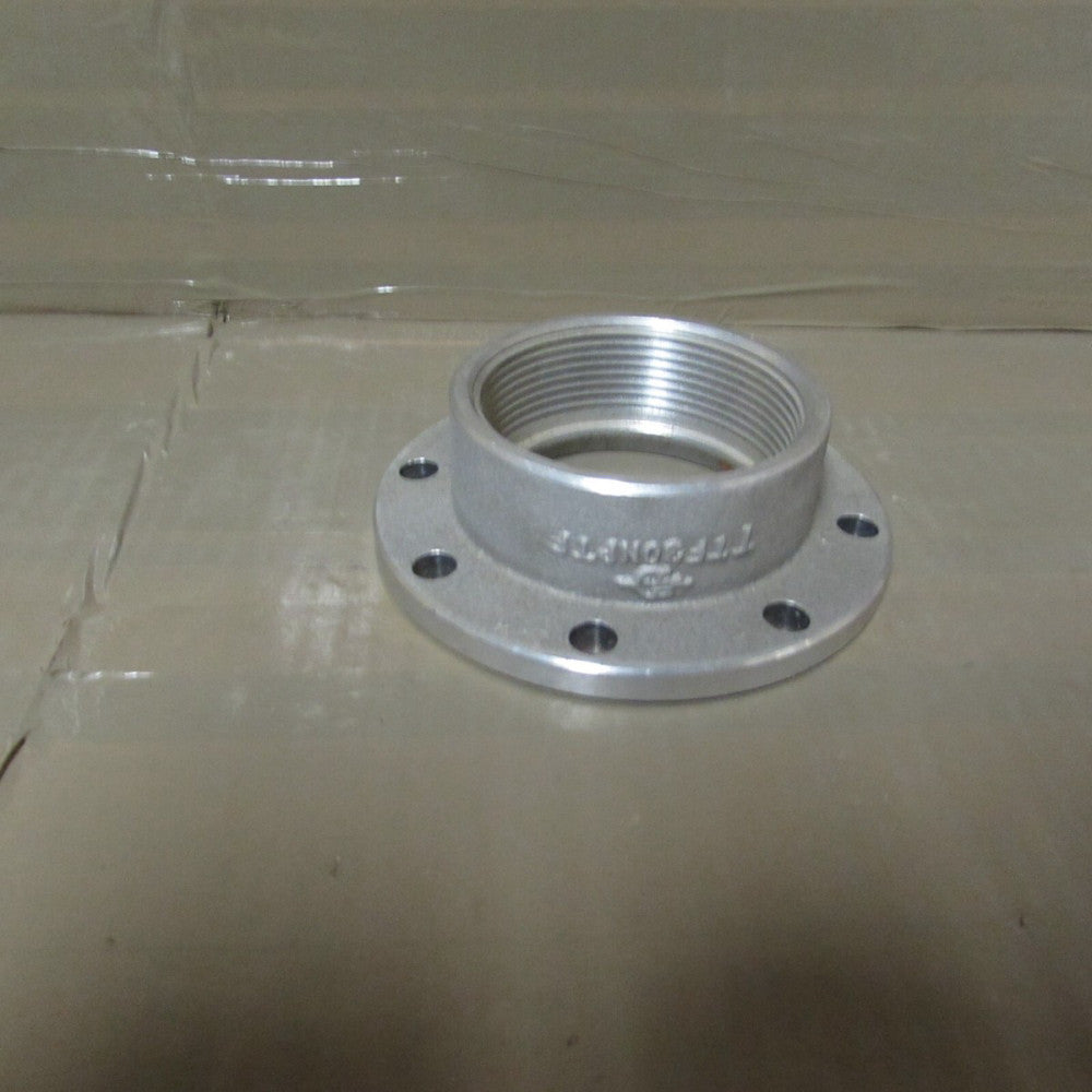 PT, TTF30NPTM, ALUMINUM HARDCOAT 3" FLANGE ADAPTER X 3" FEMALE NPT, N/NIB! MO!!