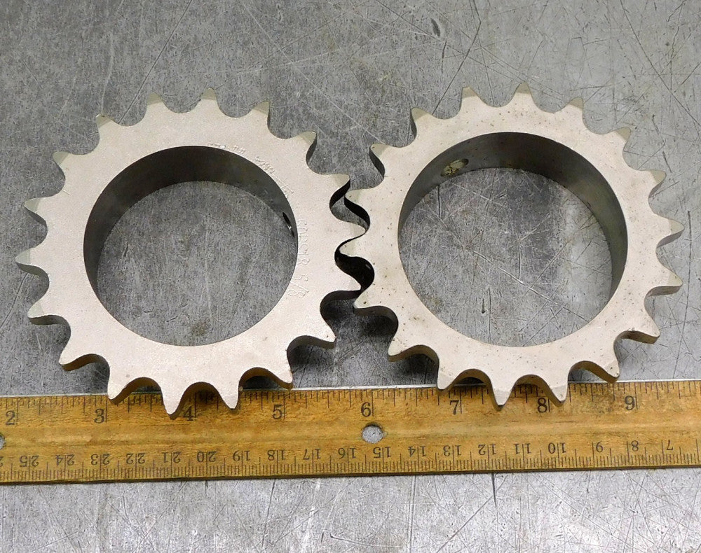 Martin 50BS18 Roller Chain Sprocket #50 18 Teeth 2-3/4" Bore Lot of Two (2)