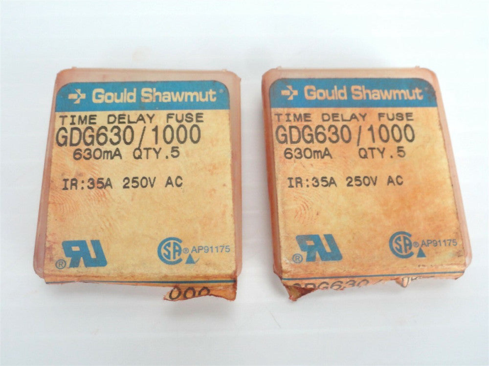  (Lot of 8) Gould Shawmut GDG630/1000 Time Delay Fuse 35A, 250V AC (NEW in BOX)