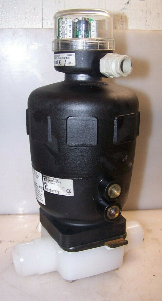 NEW BURKERT SYST-2030 DIAPHRAGM VALVE WITH MECHANICAL SWITCH NO NC ACTUATOR 