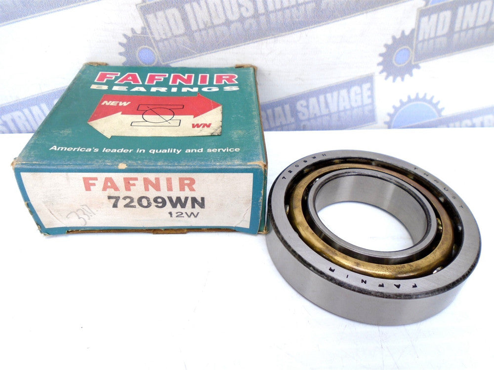 FAFNIR - 7209WN Angular Contact Bearing - 40° Angle 45mm x 85mm x 19mm (NEW)