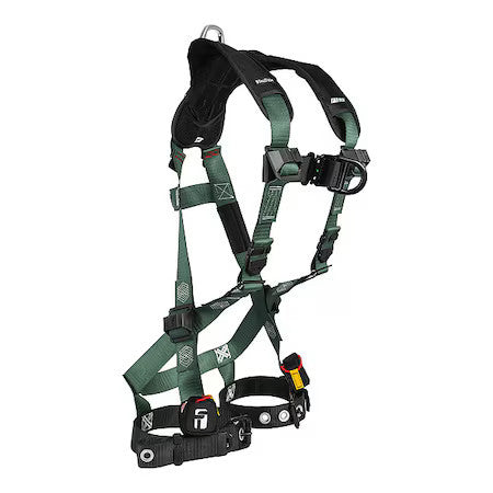 Falltech 1910Fdlx Full Body Harness, L/Xl, 420 Lb, Quick-Connect Chest/ Tongue