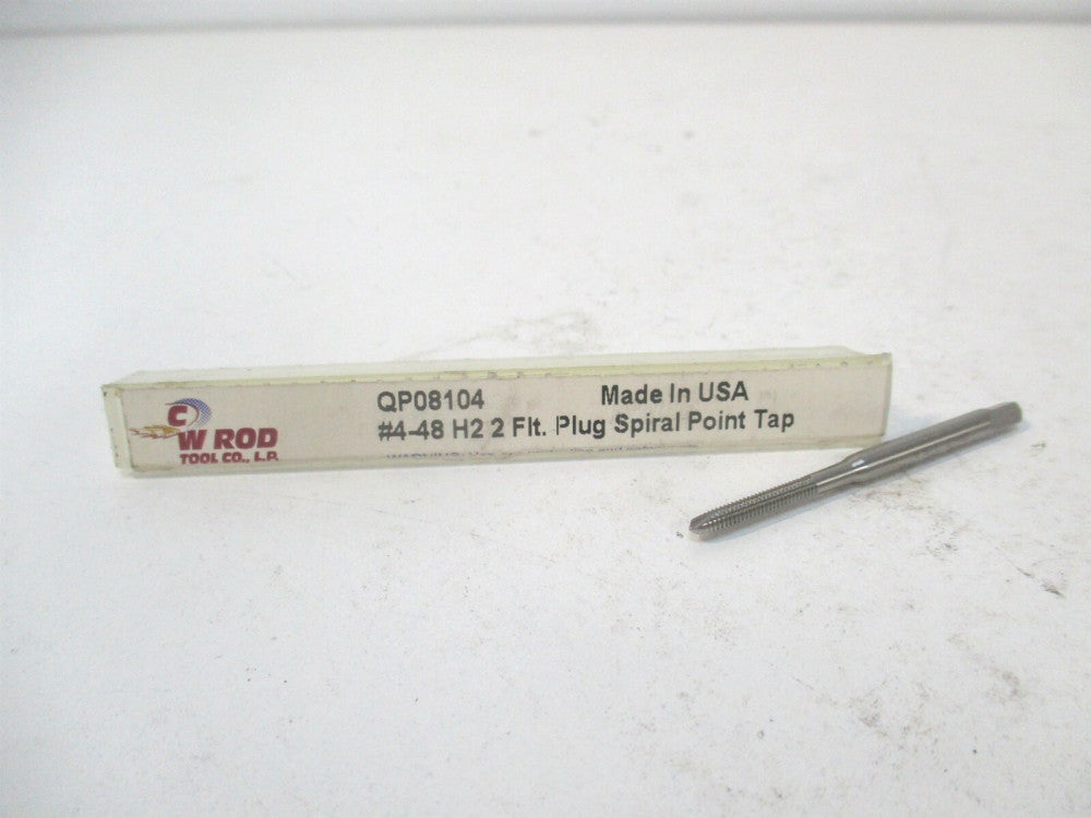 W Rod (QP08104) #4-48 2B/3B 2-Flute HSS RH Spiral Point Tap 