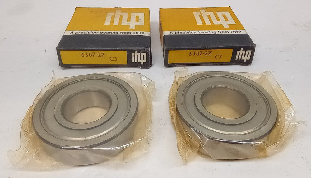 RHP 6307-2Z-C3 Ball Bearing Deep Groove 35 x 80 x 21mm 63072Z-C3 (Pack of 2)