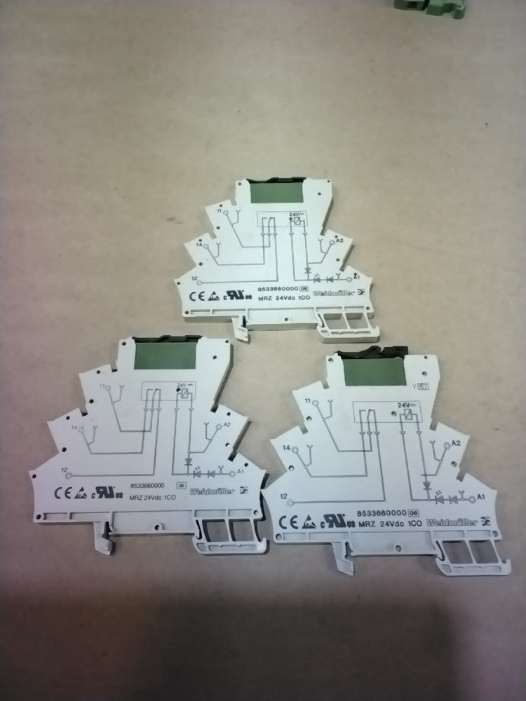 WEIDMULLER 8533660000 RELAY MODULE W/NAiS APE30024, Lot Of 3