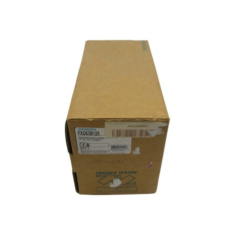 SIEMENS FXD63B125 600V 125A NSMP