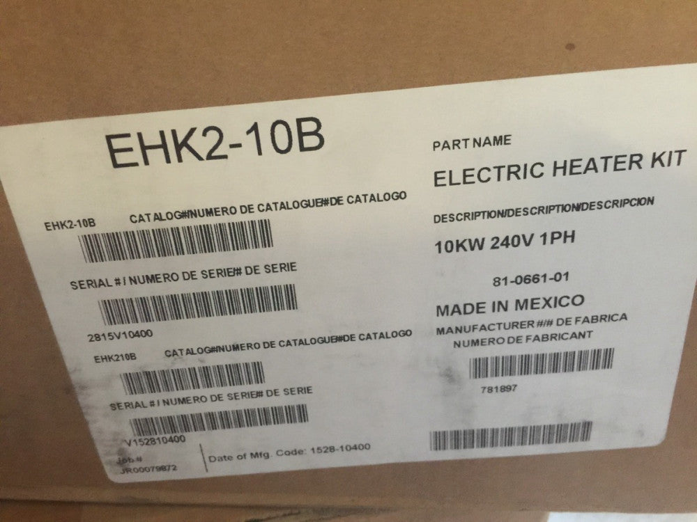 CARRIER  PAYNE  GRANDAIRE  10 Kw Electric AIR HANDLER  Heat Kit - EHK2-10B  NEW