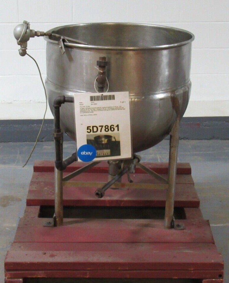 Groen Model N40SP 40 Gal. Stainless Steel 1/2 Jacket Kettle