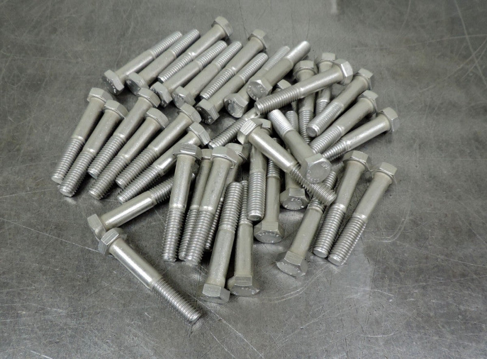 Hex Head Stainless Steel Bolt Course 1/2" x 3-1/4" Lot of Thirty Eight (38)
