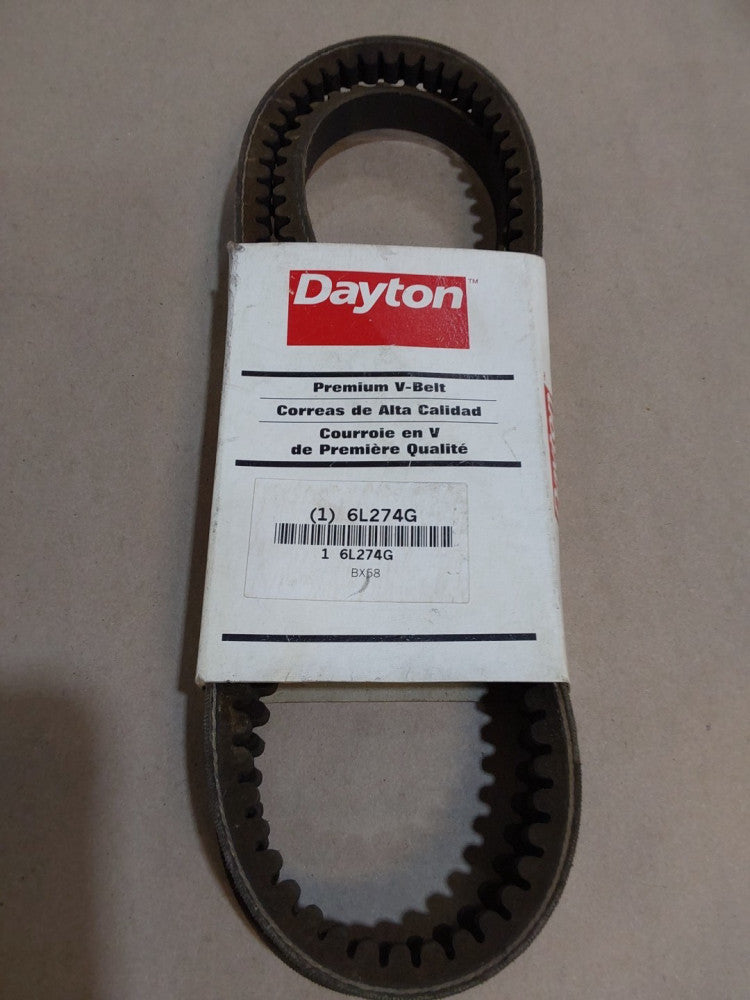 BX58 Dayton Premium V-Belt 21/32" x 13/32" 6L274G