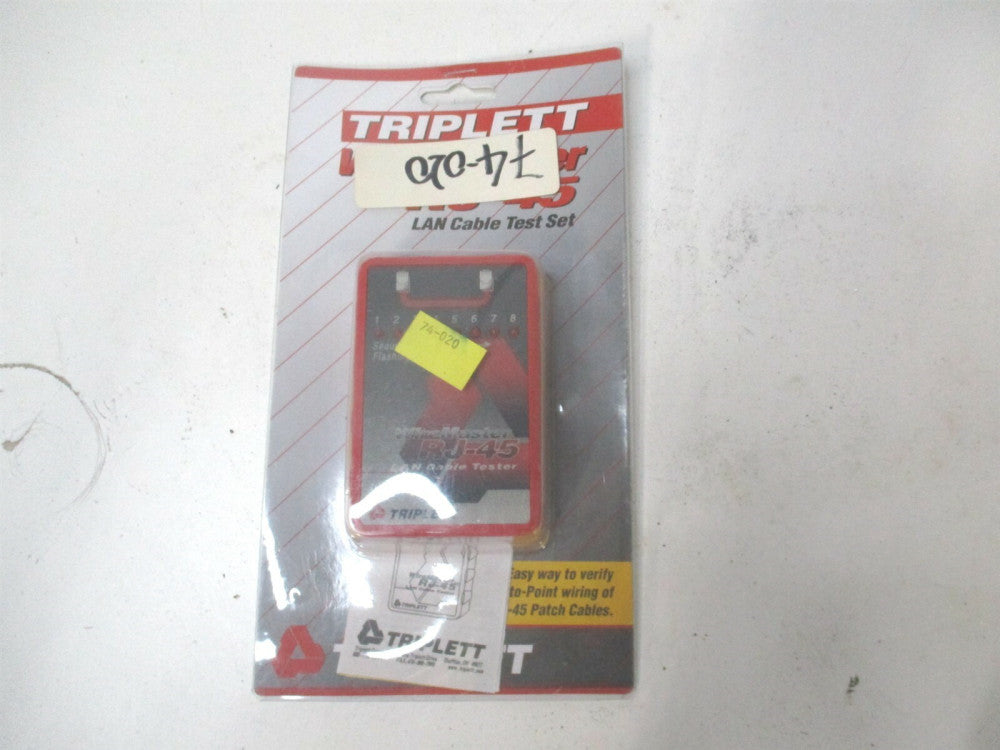Triplett (RJ45) WireMaster LAN Cable Tester Verifies Point-To-Point Wiring