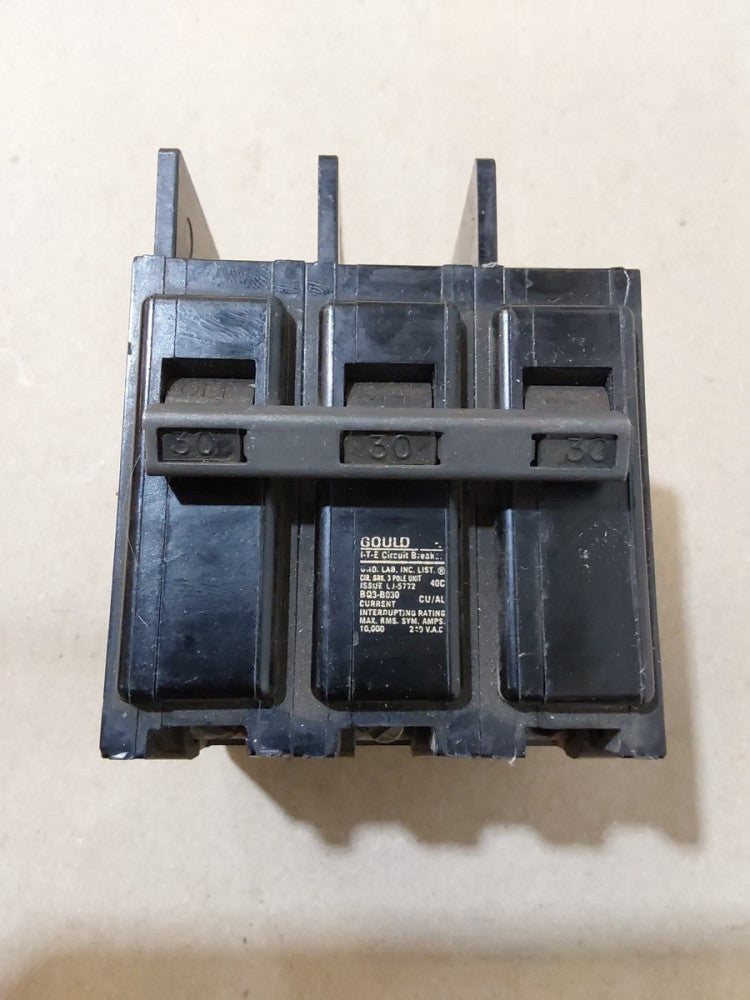 ITE Gould BQ-B030 Circuit Breaker 3-Pole, 30A, 240V, BQ3-B030