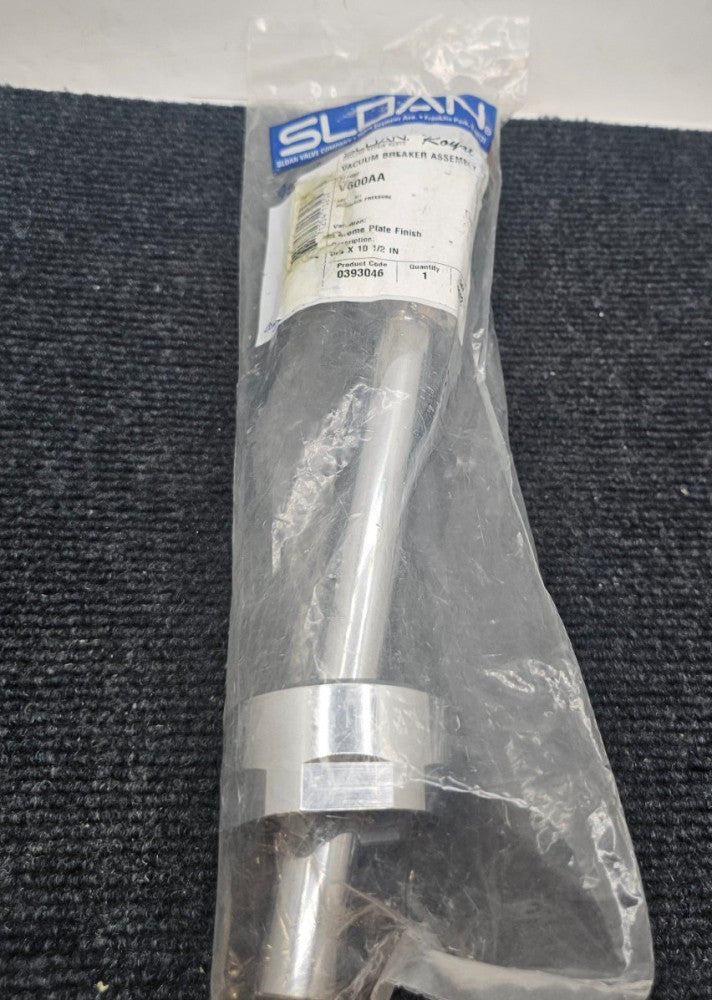 Sloan V600AA Vaccum Breaker Assembly 3/4 X 10-1/2" Chrome Plate Finish