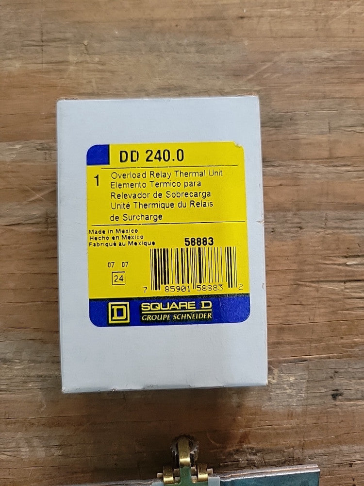 1- New Old Stock! Square D Overload Relay DD240.0