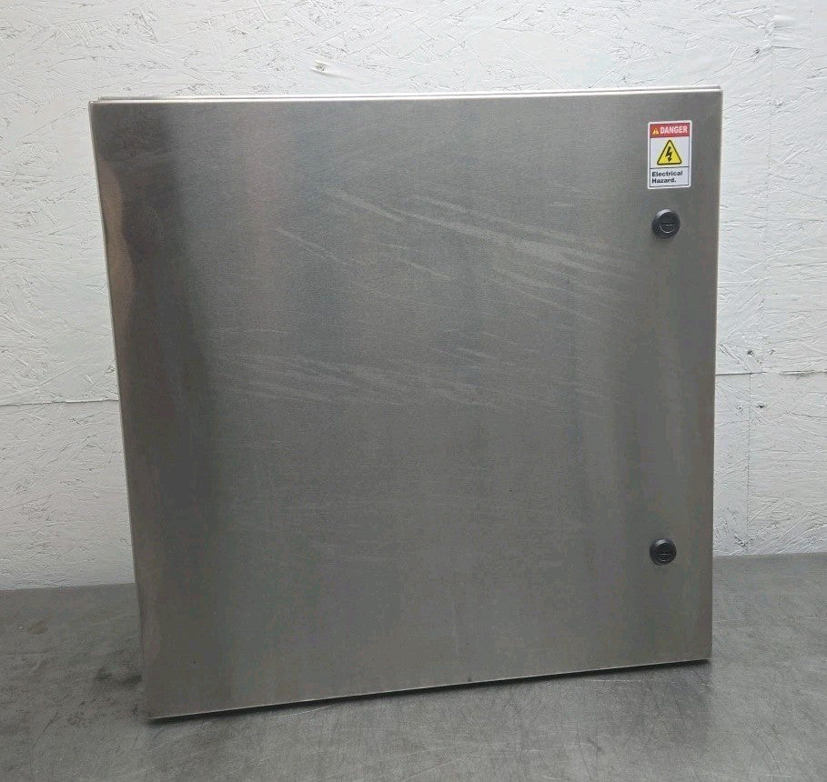 Saginaw SCE-24EL2410SSLP 24" x 24" x 10" Stainless Steel Enclosure Wall Mount 