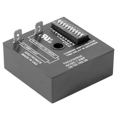 Airotronics Thcu102s3e Single Function Encapsulated Timing Relay, Square, On