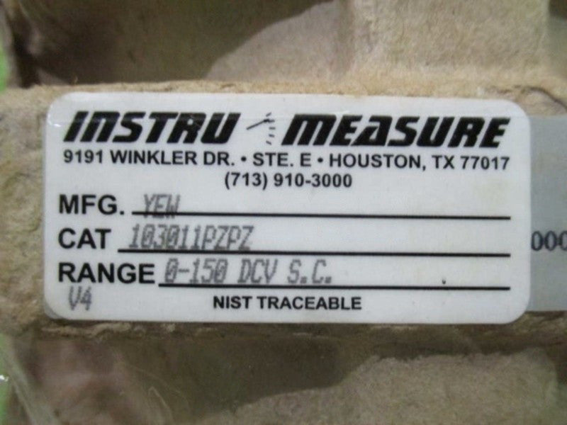 YOKOGAWA 103011PZPZ DC METER  NSMP