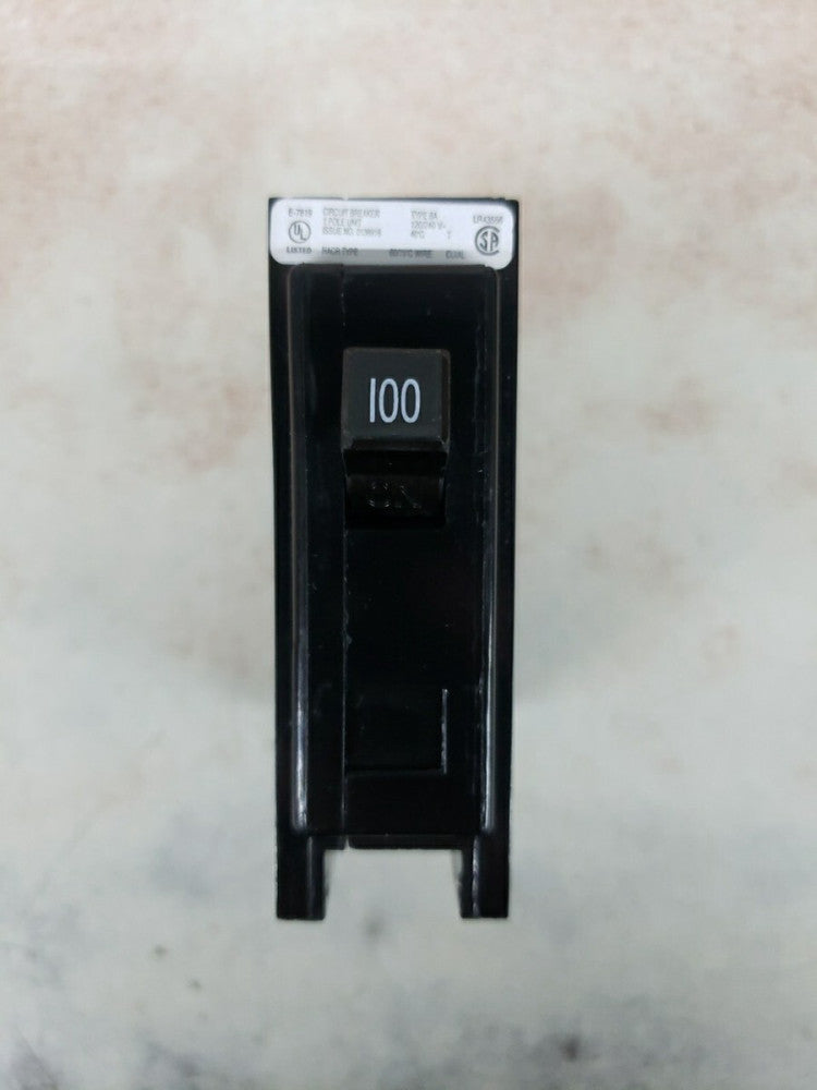 New Eaton BAB1100 1 Pole 100 AMP Bolt On Circuit Breaker W#