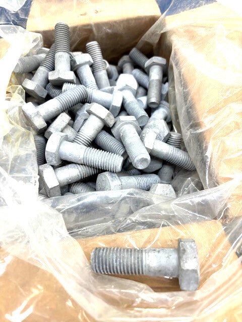 3/4 IN-10x 3 1/4 IN GALVANIZED HALF THREADED HEX BOLTS (LOT OF 166)