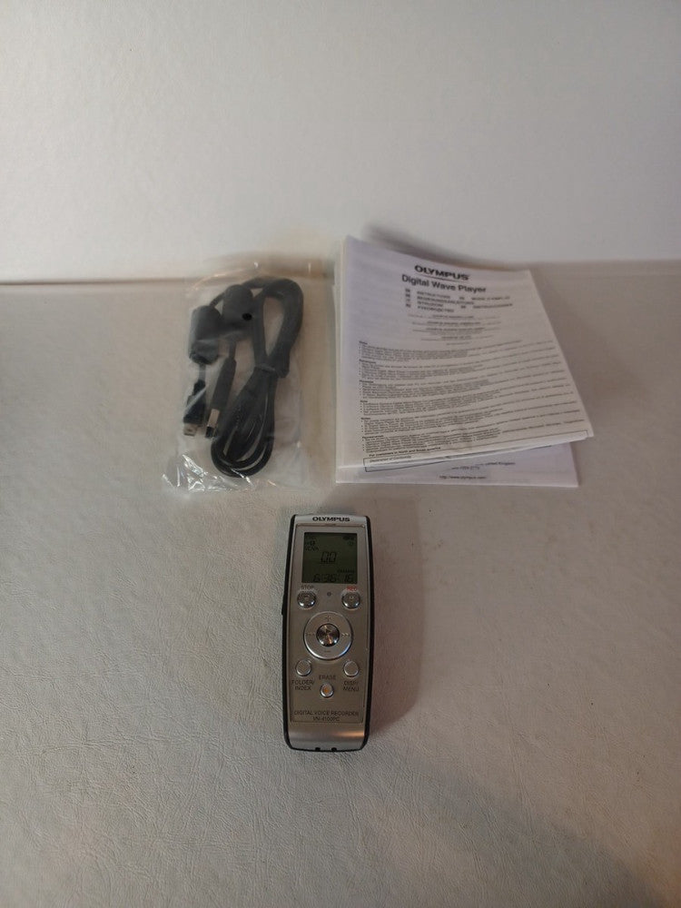 Olympus VN-4100PC Digital Voice Recorder Tested/Working W/manual, USB.