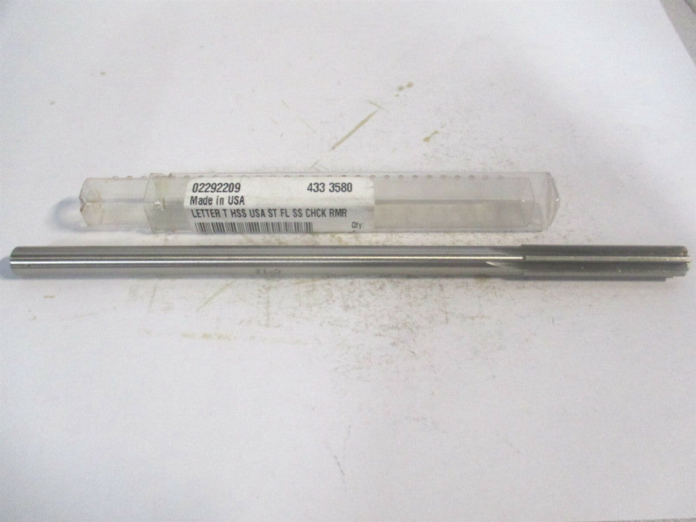 (433-0.3580) 11/32" x 1-3/4" x 7" OAL Cobalt RH Straight Chucking Reamer 