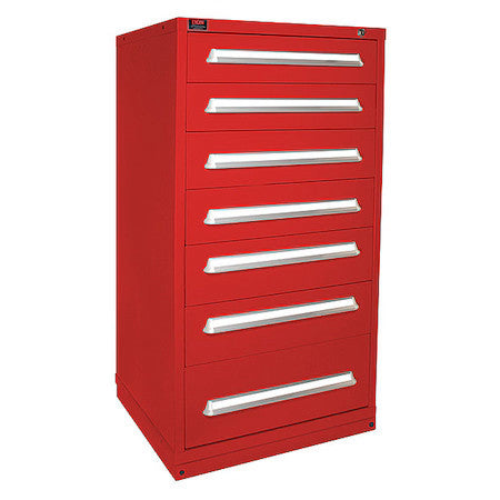 Lyon Hhm683030000gil Moddrwrcab,59.25"X30"X28",Red,7Drwr
