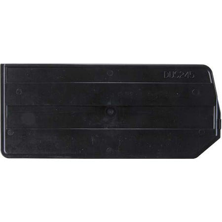 Quantum Storage Systems Dus245 Plastic Divider, Black, 10 In L, 4 1/4 In H, 6 Pk