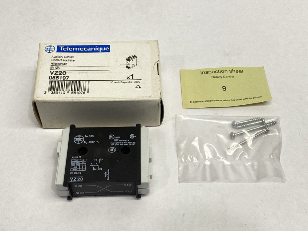 Telemecanique VZ20 Auxiliary Contact Block 1 NO + 1 NO