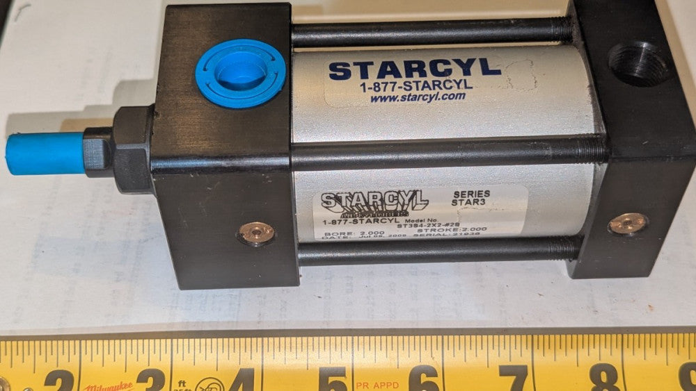 Starcyl Star3 Pneumatic Cylinder ST3S4-2X2-#2S NOS