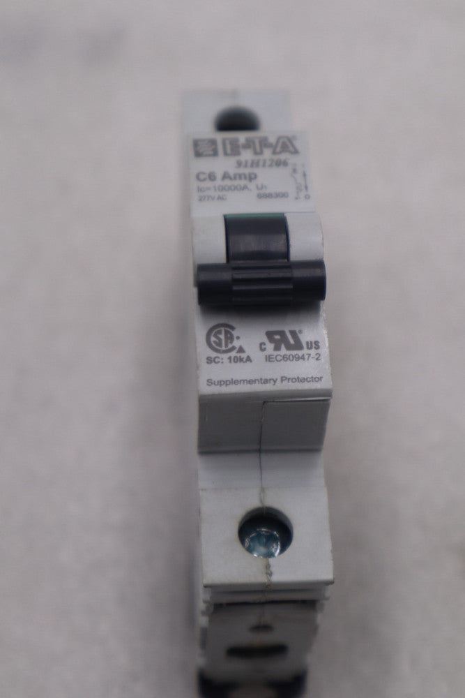 ETA 91H1206 C6 AMP CIRCUIT BREAKER STOCK #K-3820