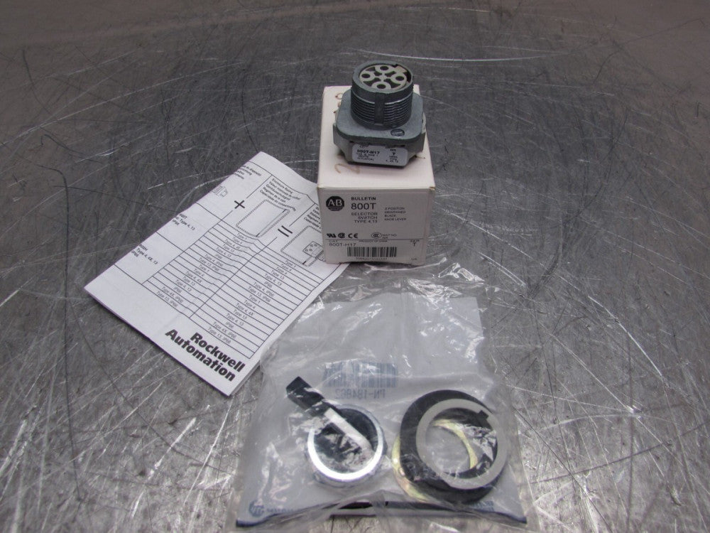 NEW! ALLEN BRADLEY 800T-H17, SER T, 2 POS. SELECTOR SWITCH , MAKE OFFER!