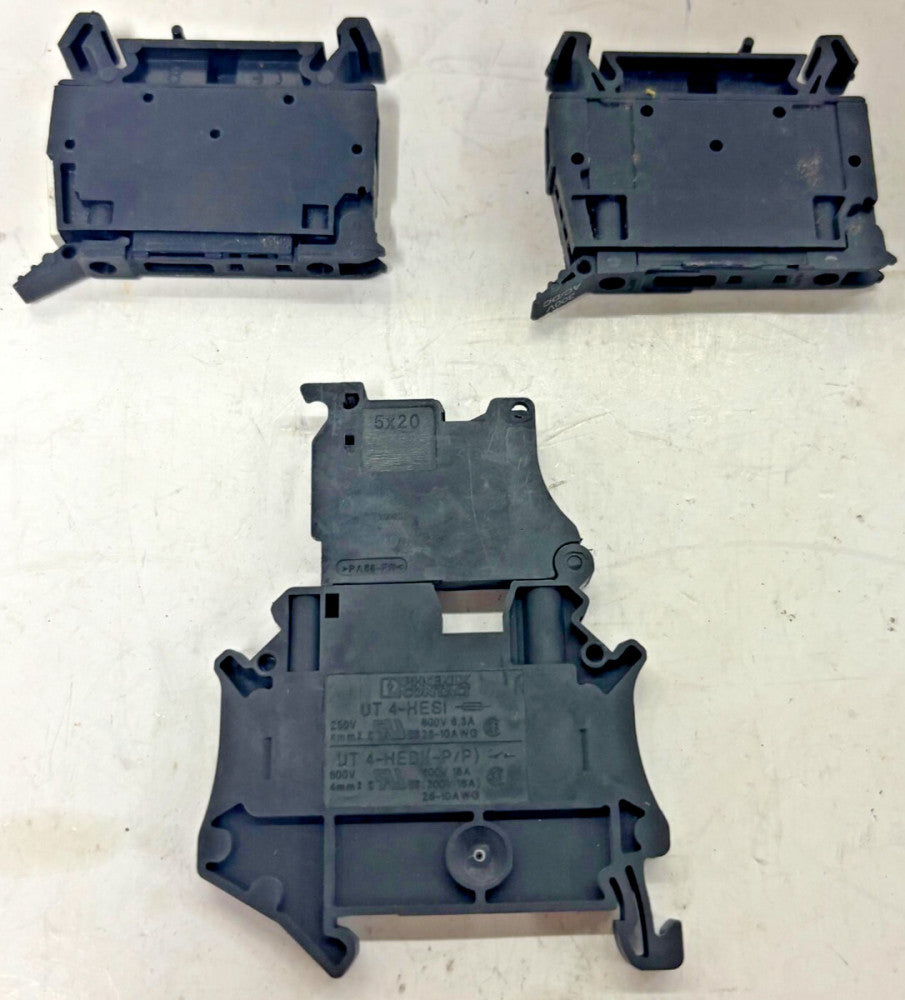 ALLEN BRADEY 1492-WFB4 PHOENIX CONTACT 6-HESI TERMINAL BLOCK 300V 630V LOT OF 3
