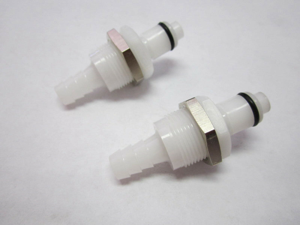 Colder Products 5/16" ID Tube Barbed Acetal Panel Mount Insert Pack Of 2