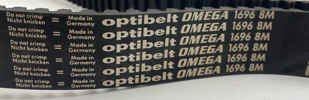 Optibelt 1696 8M Timing Belt Pulley, 8mm Pitch, 30mm Width, 1696mm Length 