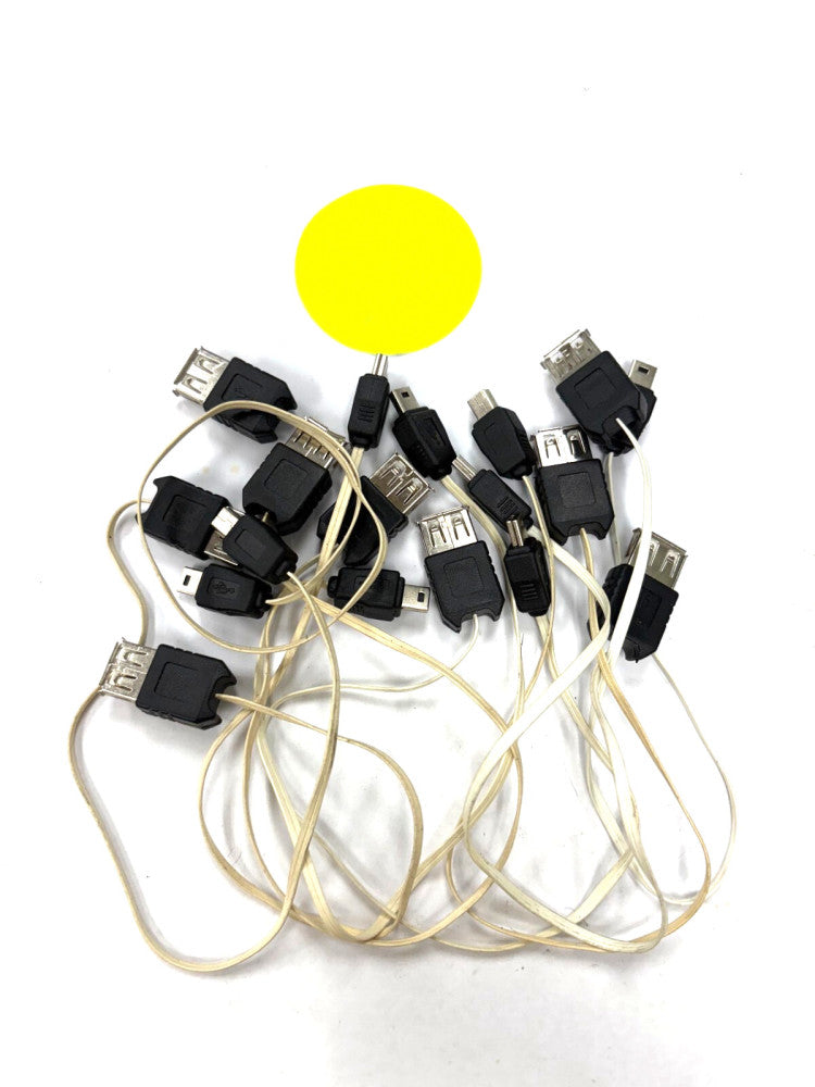 UNBRANDED USB A MALE TO MICRO USB B CABLE LOT OF 10
