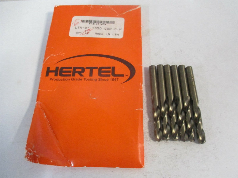 (74131145) 0.238" 135° Spiral Flute Cobalt Screw Machine Drill Bit - Pack of 6