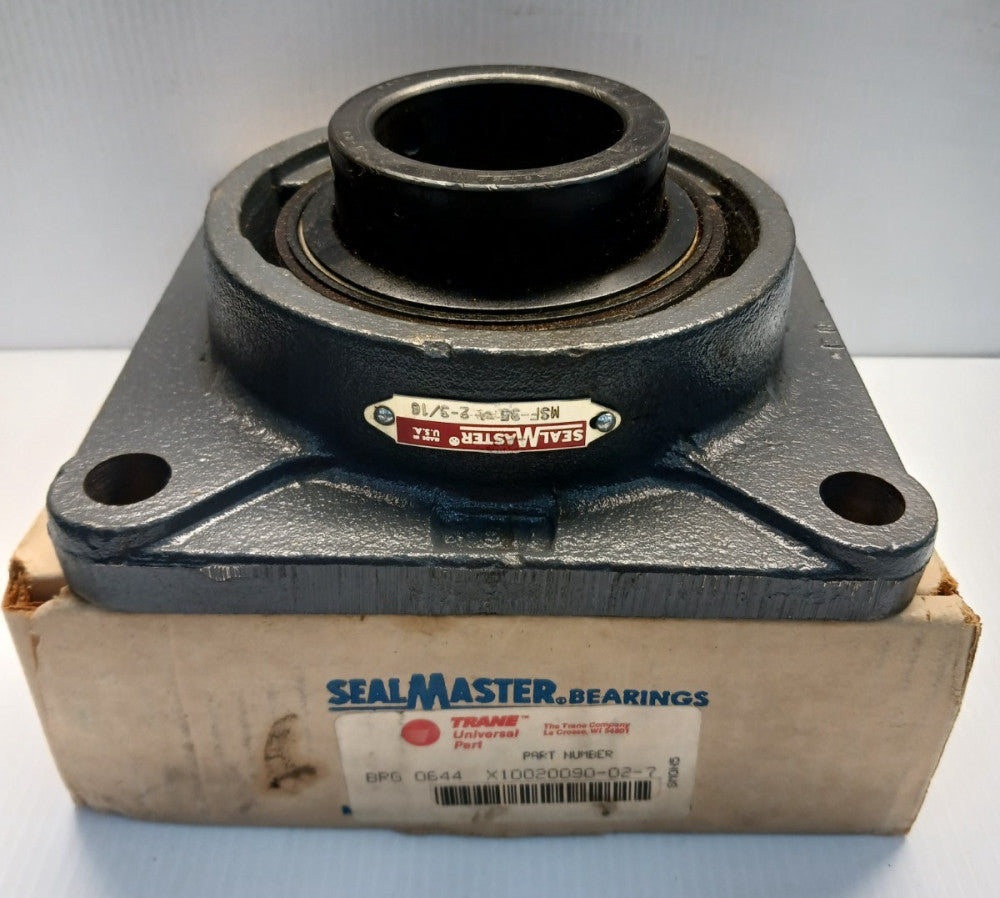 New SealMaster 2-3/16" Flange Mount Ball Bearing MSF-35  4-Bolt