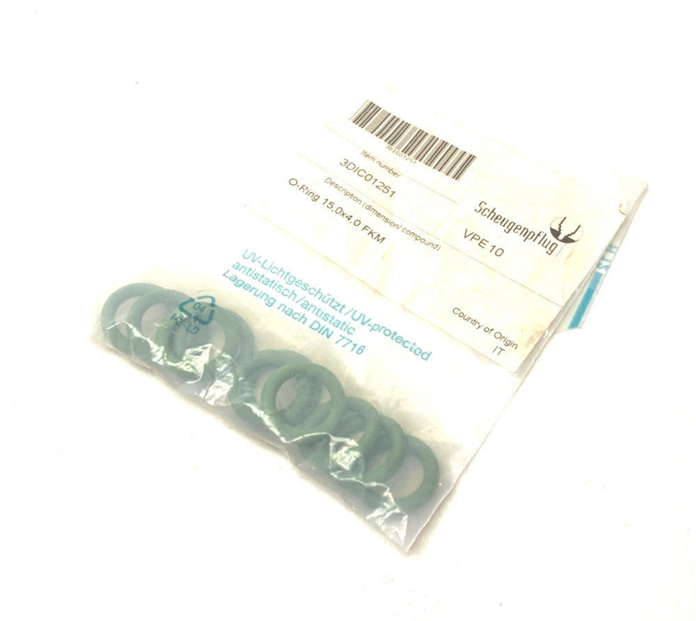 Scheugenpflug 3DIC01251 O-Ring 15,0 x 4,0 FKM PKG OF 10