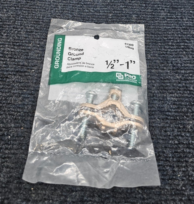 (QTY 8) SIGMA 41309 ProConnex Bronze Ground Clamps 1/2 inch to 1 inch
