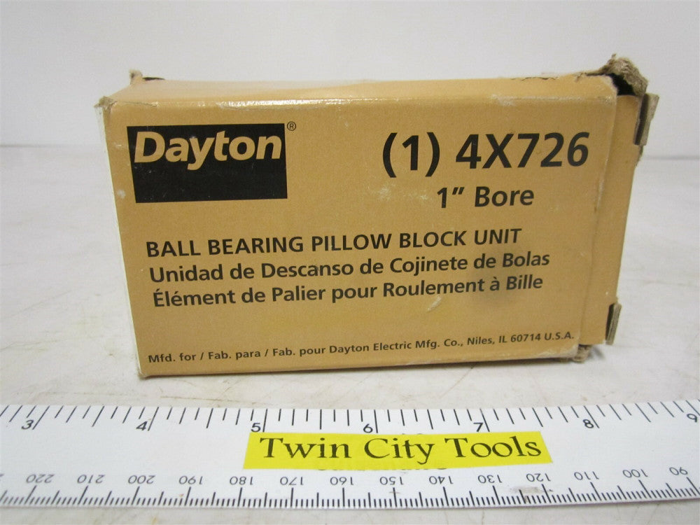  2 Bolt 52100 Chrome Steel Ball Bearing Pillow Block Unit 1" Bore Dia New
