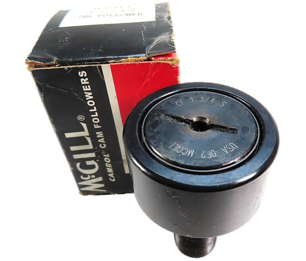 McGill CF 1 3/4 S Cam Follower 1.750"Dia x 1.00"W x .750"Stud CF13/4S NEW IN BOX