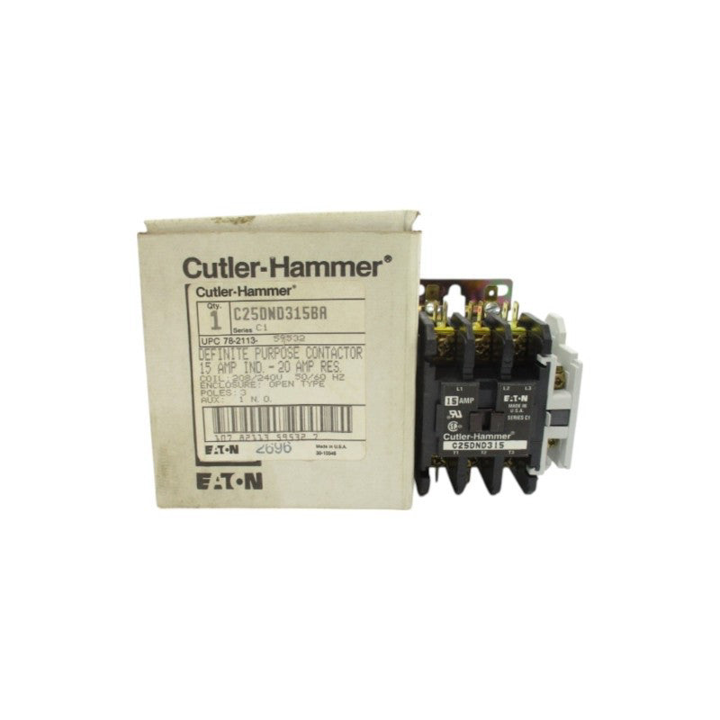 CUTLER HAMMER C25DND315BA SER. C1 208-240V 15A NSMP