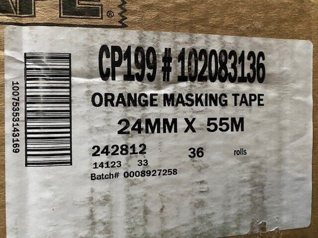(36 Pack) Shurtape CP-199 FrogTape Pro Grade Painter's Tape 0.94 in x 60 yd Oran