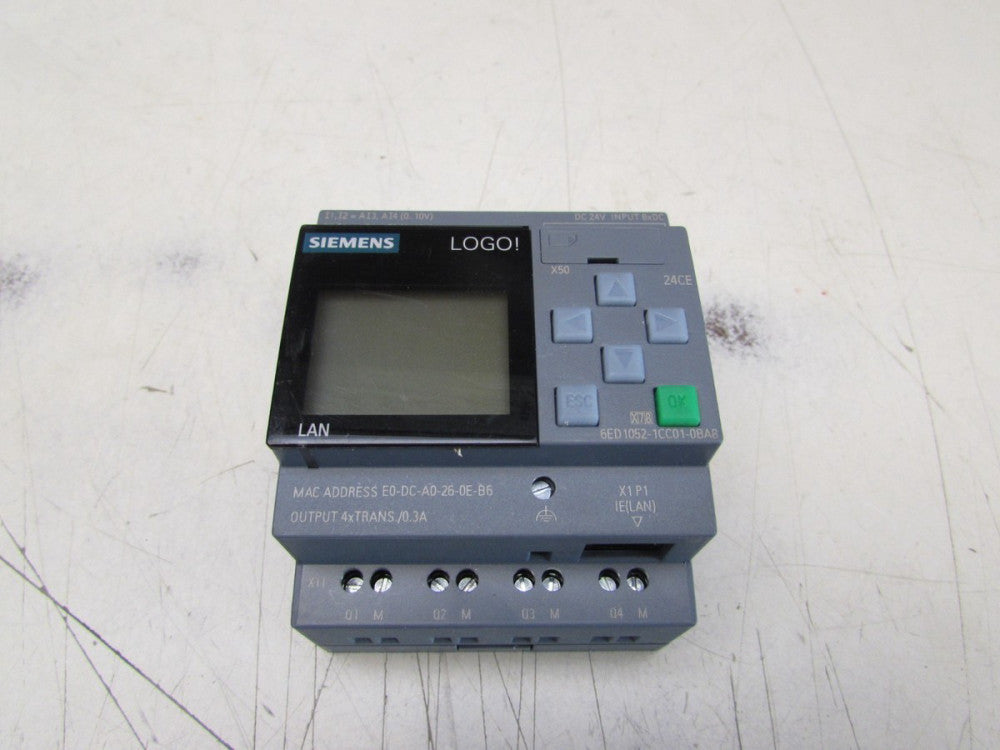 SIEMENS 6ED1052-1CC01-0BA8 LOGO! 24CE MODULE NICE USED TAKEOUT MAKE OFFER !!