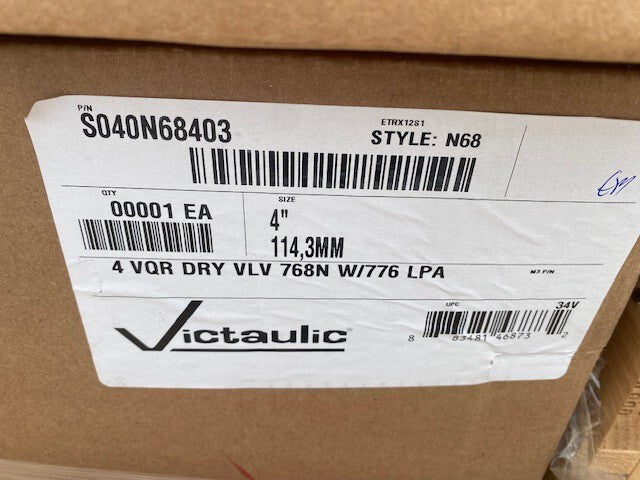 Victaulic® S040N68403 Quick Riser Pre-Trimmed with 776-LPA  (NEW)
