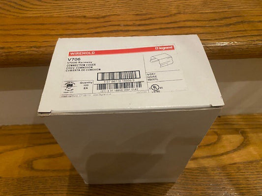 (Box of 100) Wiremold V706 700 Series STL Connection Cover, Ivory