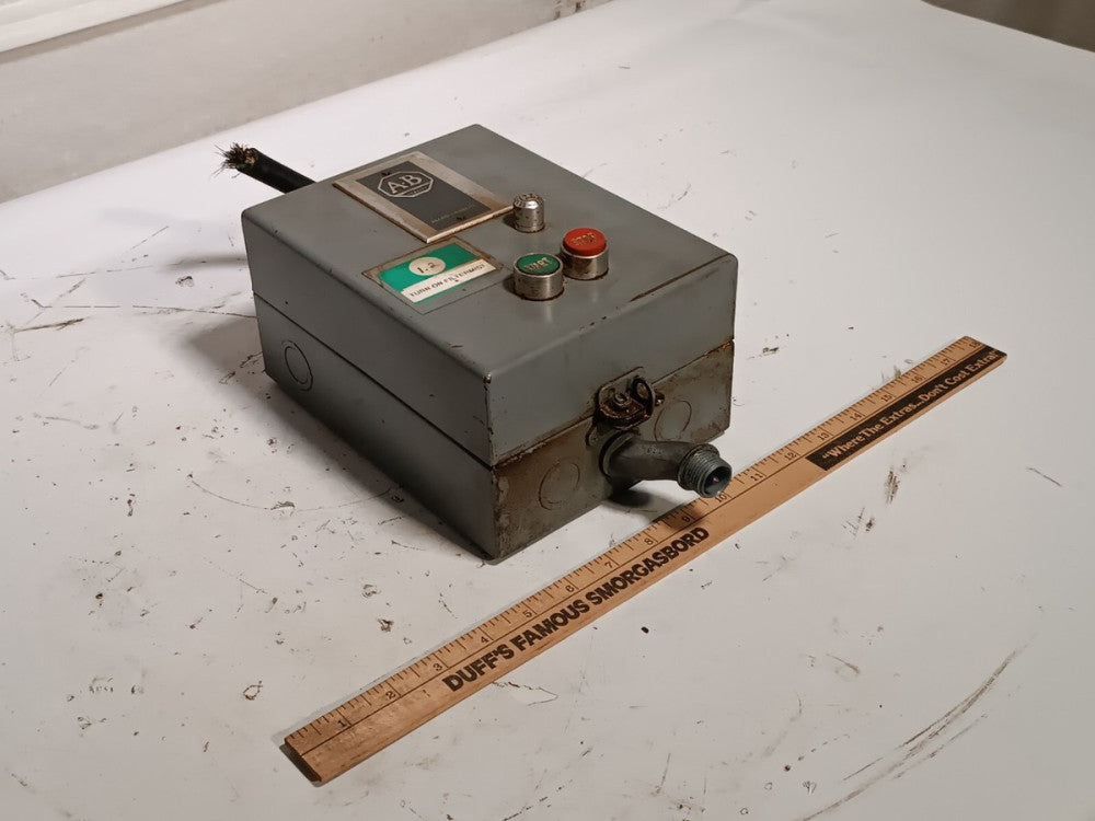 Allen Bradley 509-TOA Starter, Series B, Size 00 Coil 120V in 509-TAA Enclosure
