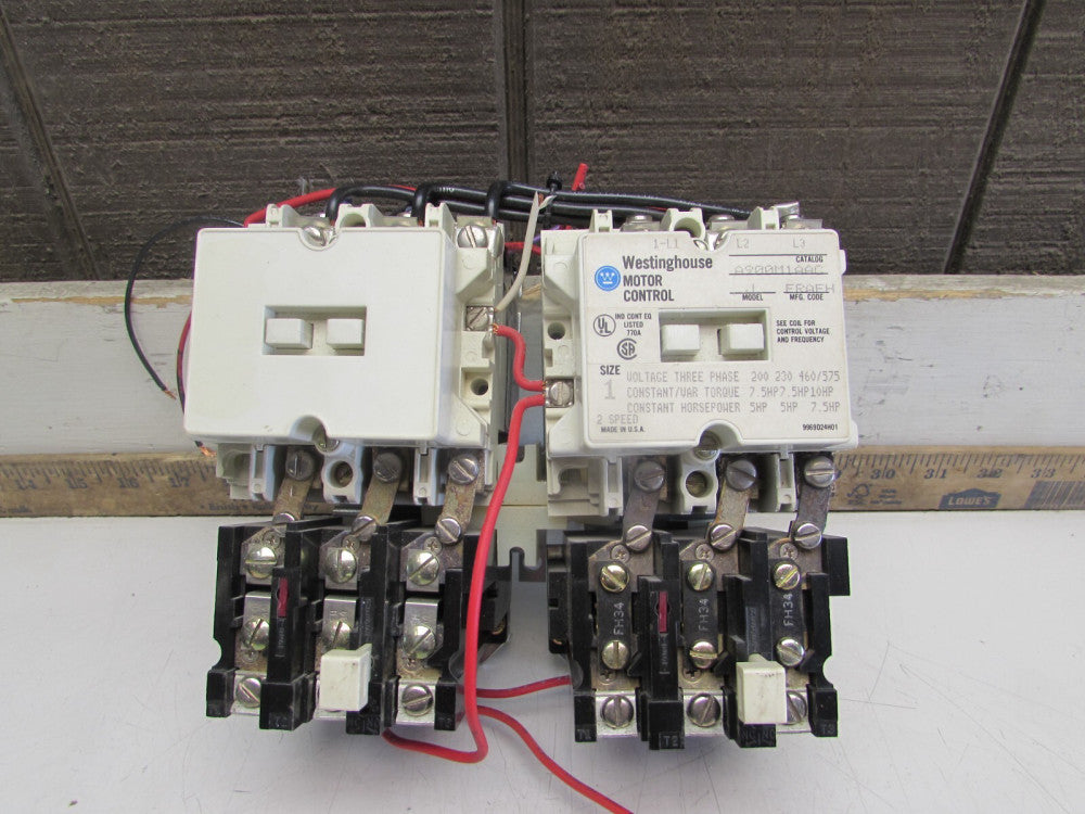 WESTINGHOUSE TWO SPEED STARTER,A900M1AAC,SIZE 1,120V,NICE TAKEOUT!MAKE OFFER!