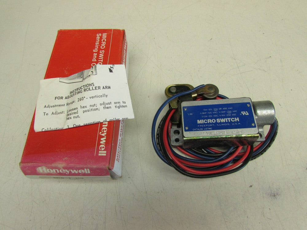 NEW! HONEYWELL MICRO SWITCH BZLN-2-LH3 , LEVER LIMIT SWITCH, 15-A,NO/NC,125-480V